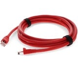 AddOn 7ft RJ-45 (Male) to RJ-45 (Male) Straight Red Cat6A UTP PVC Copper Patch Cable