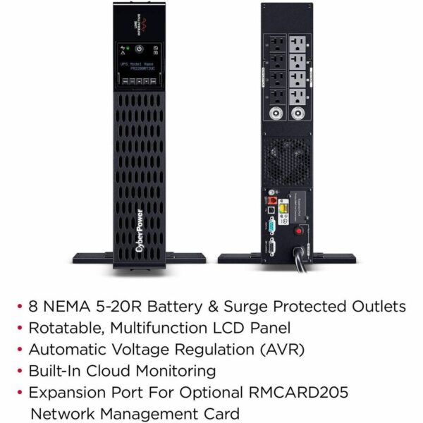 CyberPower Smart App Sinewave PR2200RT2UC 2200VA Rack/Tower UPS