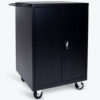 Luxor Laptop/Chromebook Computer Charging Cart For 24 Devices 31-1/8""W x 21-1/8""D x 40-1/8""H Black