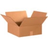 Global Industrial™ Flat Cardboard Corrugated Boxes 15""L x 15""W x 6""H Kraft