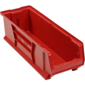 Quantum Plastic Hulk Stacking Bin 8-1/4""W x 24""L x 9""H Red