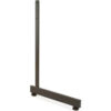 L-Shaped Leg For Grid Panel - Semi-Gloss Black