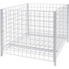 36"" Square Grid Dump Bin - Semi-Gloss White