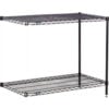 Nexel® 2 Shelf Black Epoxy Wire Shelving Unit Add On 36""W x 24""D x 34""H