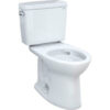 Toto® Drake® 1.28 GPF Elongated Bowl Toilet 17-3/16""W x 28-3/8""D x 30-1/8""H Cotton