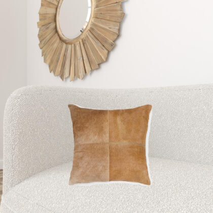 18" X 18" X 5" Tan Quattro  Pillow