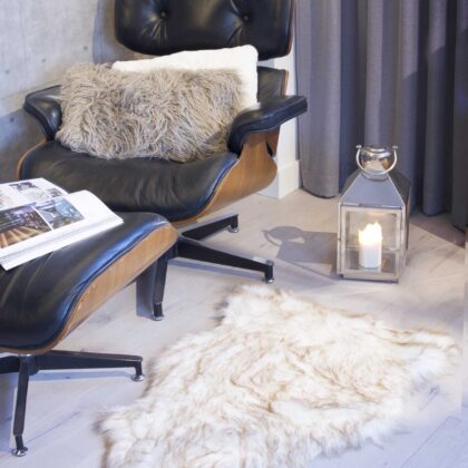 2' X 3' Gradient Tan Animal Print Area Rug