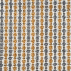 18" X 18" Gray and Gold Polyester Striped Zippered Pillow