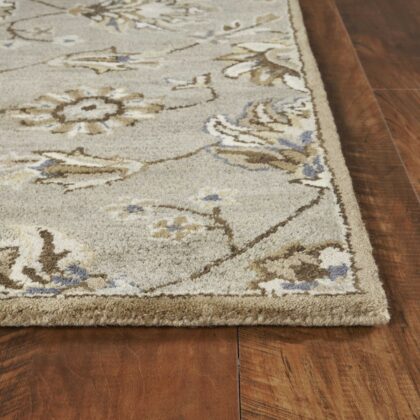 8' X 10' 6 Wool Grey Area Rug