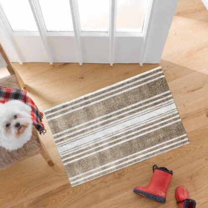 2' x 3' Sandy Shores Regatta Stripe Washable Floor Mat