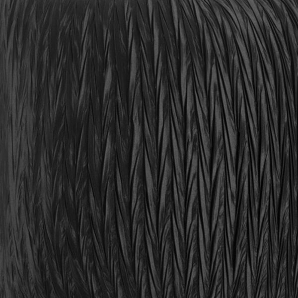 Black Crinkle Pattern Throw Pillow