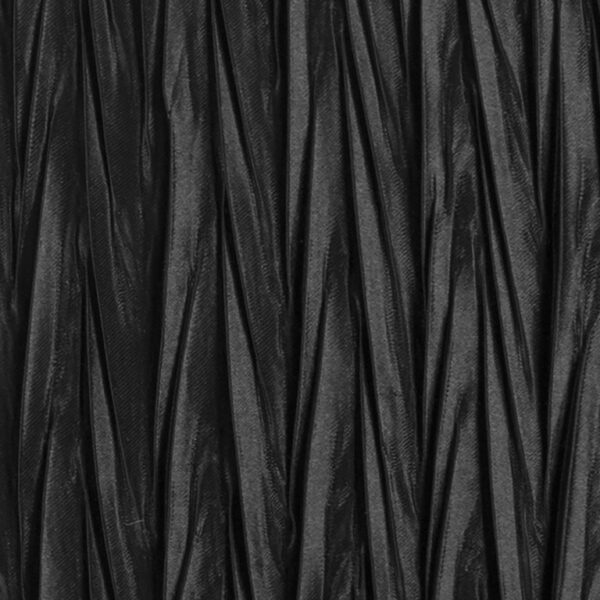 Black Crinkle Pattern Throw Pillow