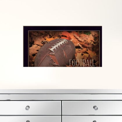 Football A Family Tradition Black Framed Print Wall Art