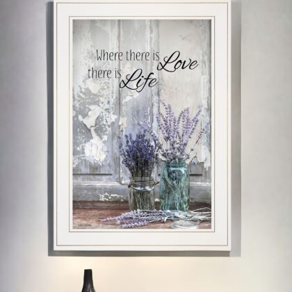 Where There is Love 2 White Framed Print Wall Art
