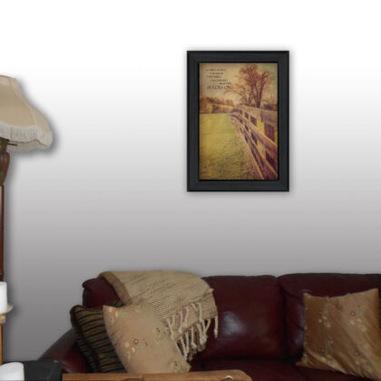Life Goes On Black Framed Print Wall Art