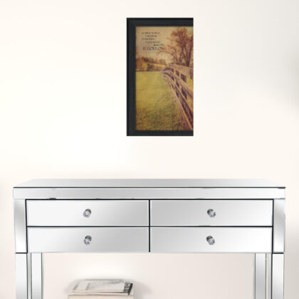 Life Goes On Black Framed Print Wall Art