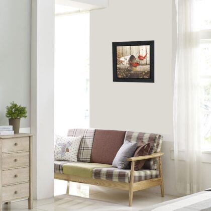 Playing Around 1 Black Framed Print Wall Art