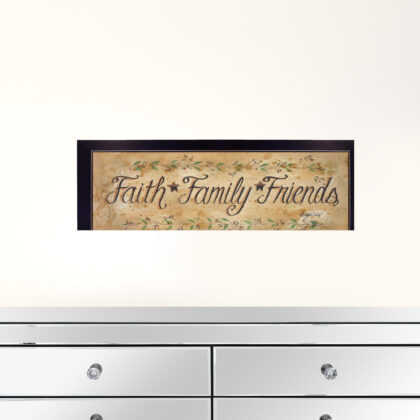 Set Of Two Faith*Family*Friends And This Chick Black Framed Print Wall Art