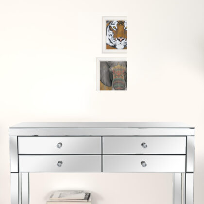 Set Of Two Wildlife II 1 White Framed Print Wall Art