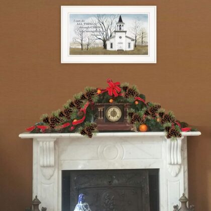 Amazing Grace 4 White Framed Print Wall Art