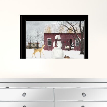 The Friendly Beasts 4 Black Framed Print Wall Art