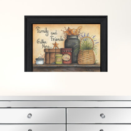 Family And Friends 3 Black Framed Print Wall Art