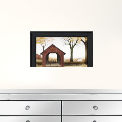 Bucks County Bridge 2 Black Framed Print Wall Art