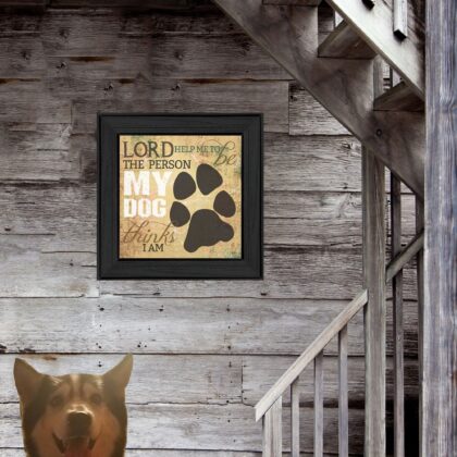 My Dog 2 Black Framed Print Wall Art