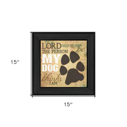 My Dog 2 Black Framed Print Wall Art