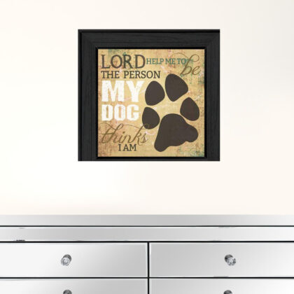 My Dog 2 Black Framed Print Wall Art