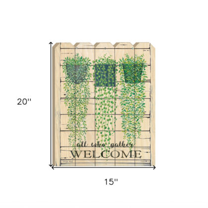 Ivy Welcome Unframed Print Wall Art