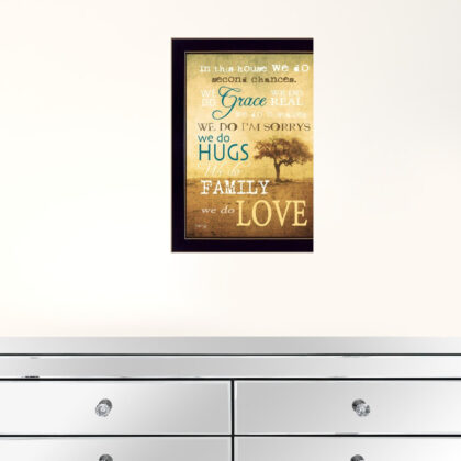 We Do 1 Black Framed Print Wall Art