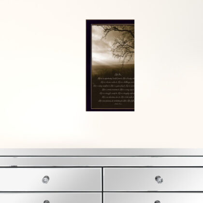 Life Is Black Framed Print Wall Art