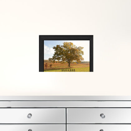 Success 1 Black Framed Print Wall Art