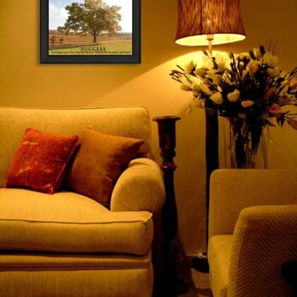 Success 1 Black Framed Print Wall Art