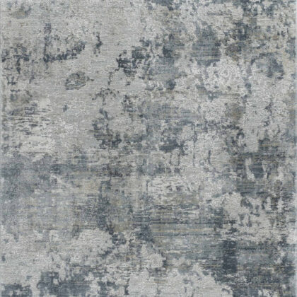5' X 8' Blue Abstract Power Loom Area Rug