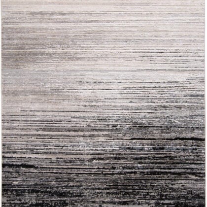 12' X 18' Black And Dark Gray Abstract Area Rug