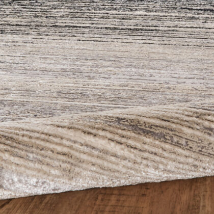 12' X 18' Black And Dark Gray Abstract Area Rug