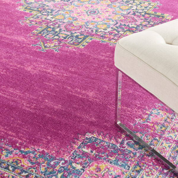 10' x 14' Blue Moroccan Power Loom Distressed Area Rug