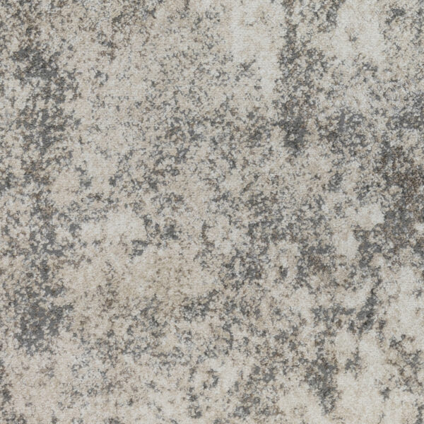 9' x 12' Gray and Beige Abstract Power Loom Area Rug
