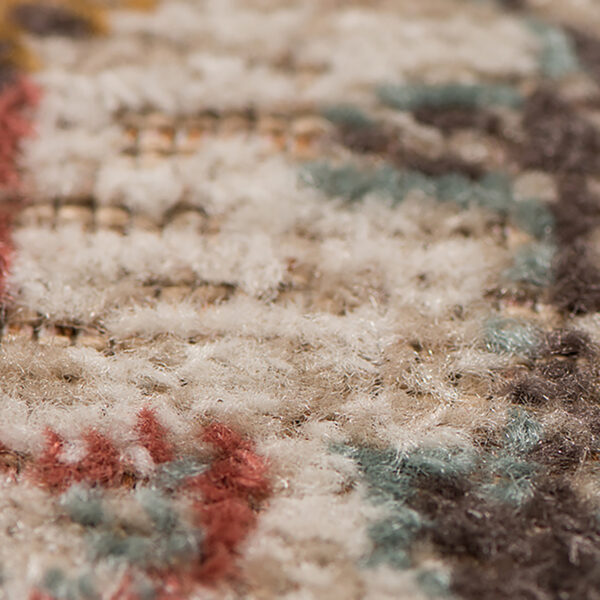 9' x 12' Beige Medallion Power Loom Area Rug With Fringe