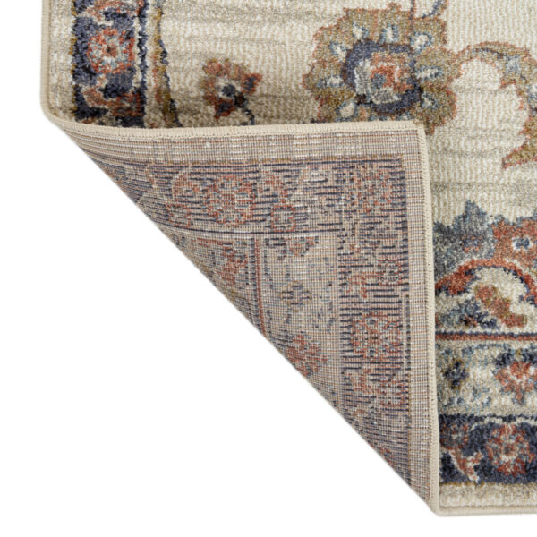 2' x 3' Ivory Floral Power Loom Area Rug