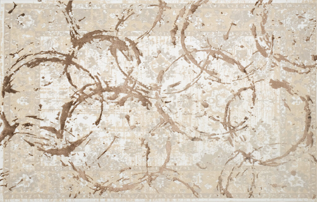 9' x 12' Bronze Abstract Area Rug