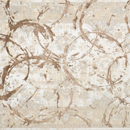 9' x 12' Bronze Abstract Area Rug
