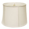 White Linen Drum Lamp shade 15"W Bottom
