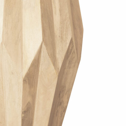 23" White Solid Wood Round End Table