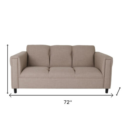 Two Piece Deep Taupe Five Person Seating Set