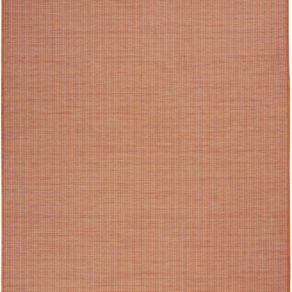 5' X 7' Terracotta Indoor Outdoor Area Rug
