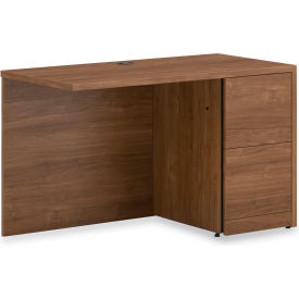 HON® 10500 Series Right Return w/ Full-Height Pedestal 48""W x 24""D x 29-1/2""H Pinnacle