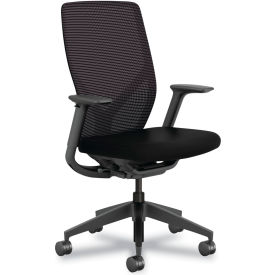 HON® Flexion Task Chair Mid Back 14-13/16"" - 19-11/16""H Seat 37-5/8""H Back Black